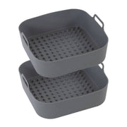 Airfryer Silikoneform, firkantet 22x22cm - 2 stk