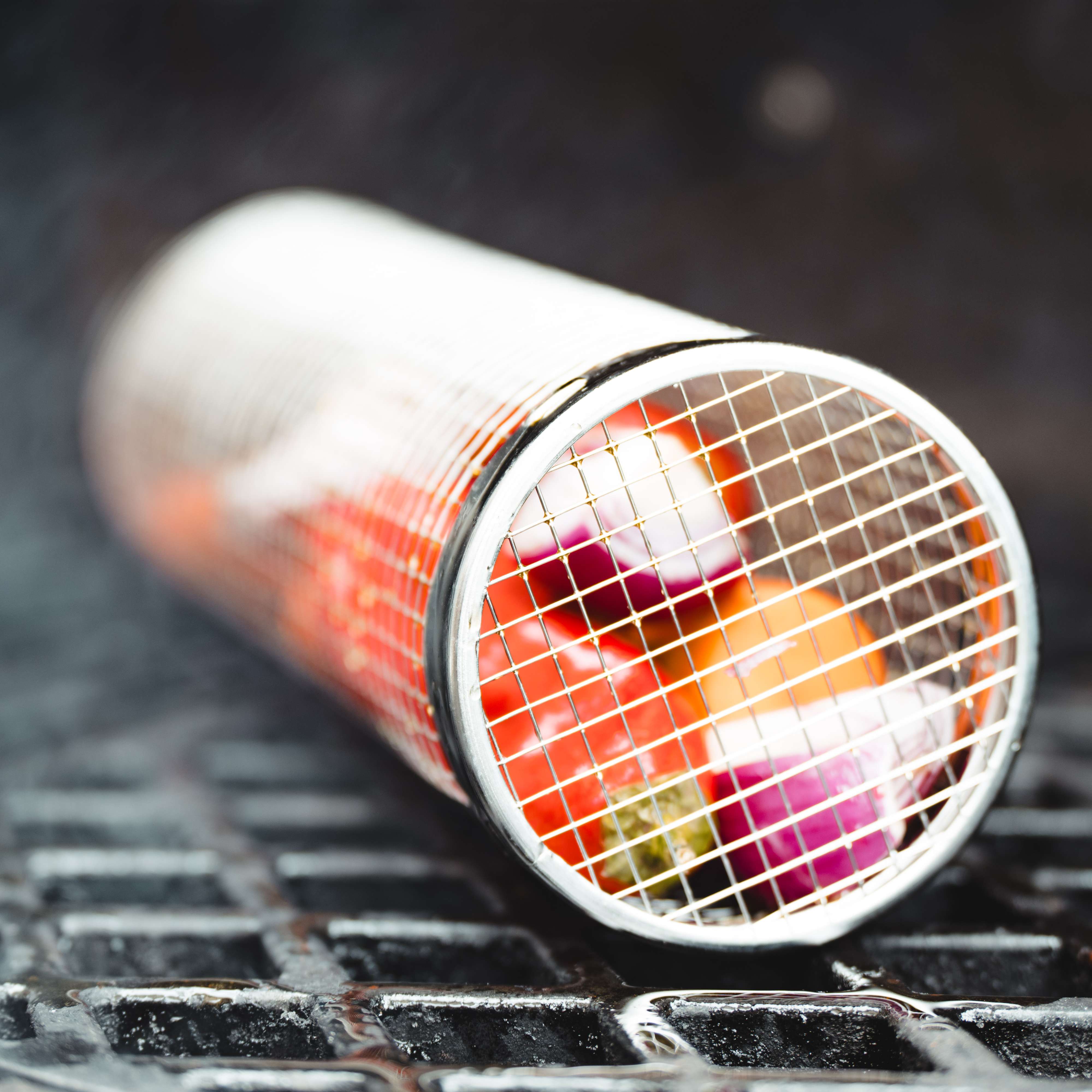 Grillkurv Cylinder, Finmasket *DEMO*