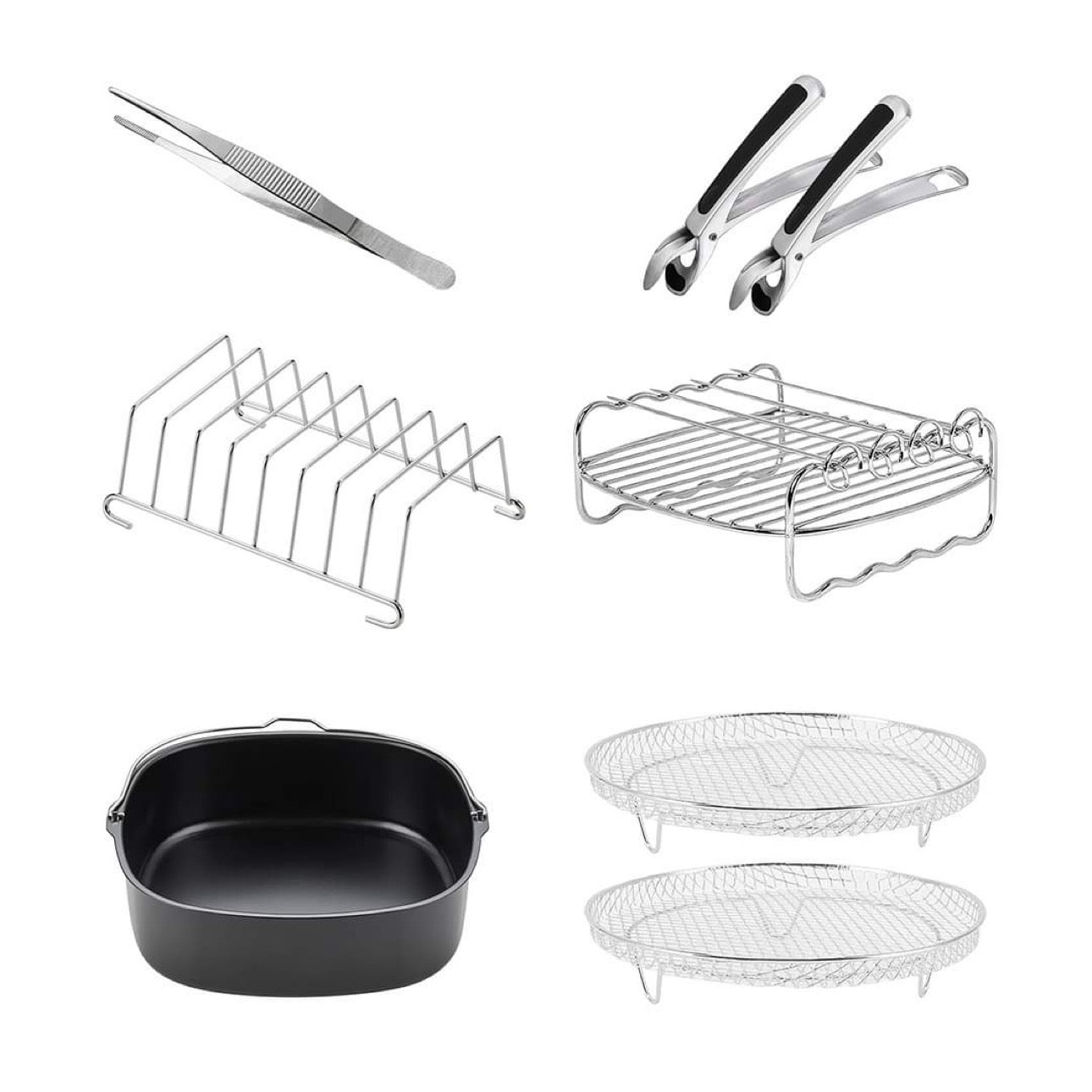 Airfryer Tilbehør Sæt med 6 dele - 7,5 Liter