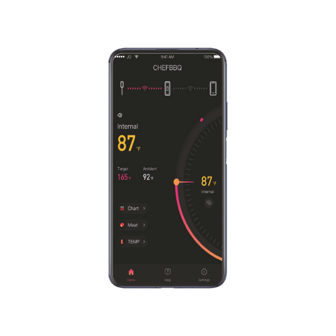 Bluetooth Stegetermometer med 1 Probe