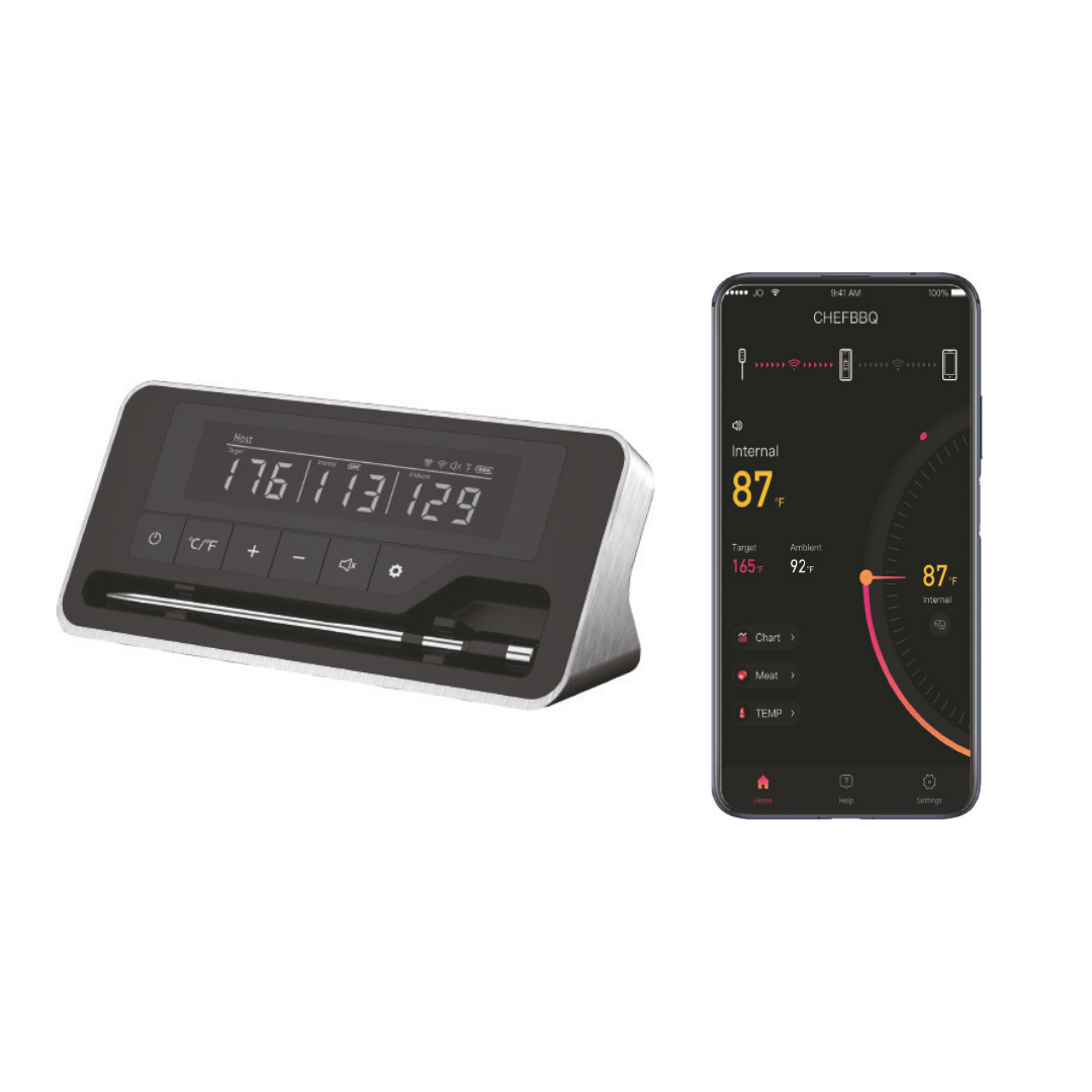 Bluetooth Stegetermometer med 1 Probe