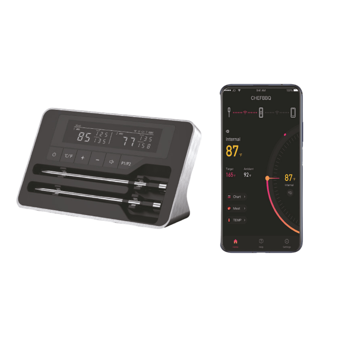 Bluetooth Stegetermometer med 2 Prober