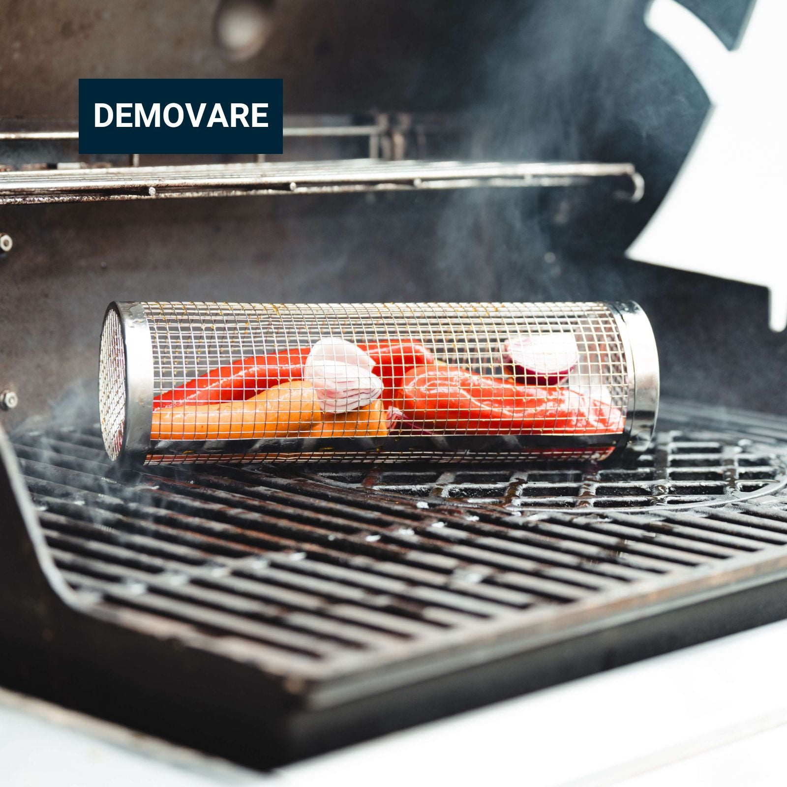 Grillkurv Cylinder, Finmasket *DEMO*