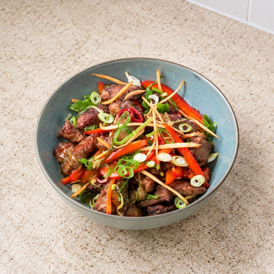 Sprødt chilioksekød – crispy chili beef i airfryer