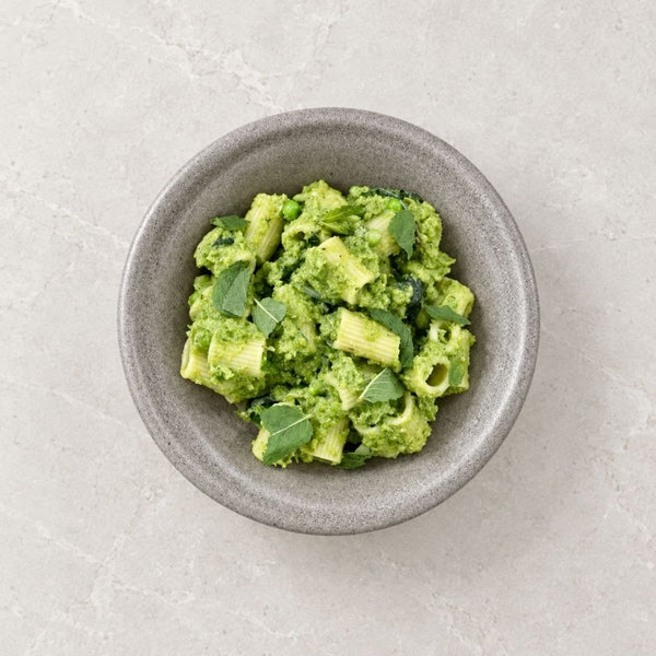 Pasta med ærter og mynte