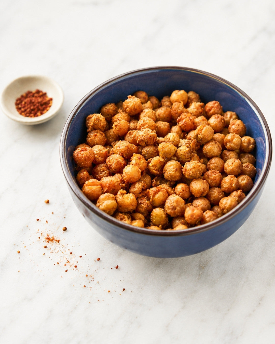 Spicy sprøde kikærter i airfryer – sundere snack med røget paprika