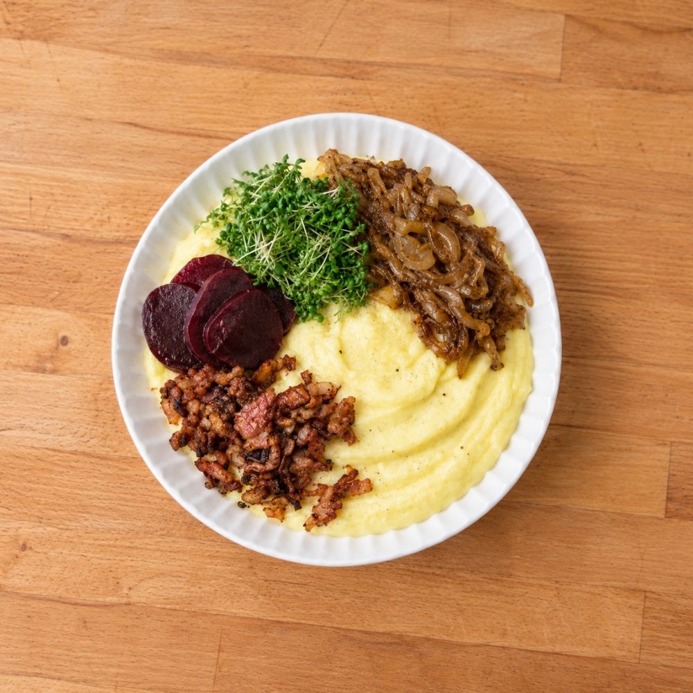 Brændende kærlighed med kartoffelmos