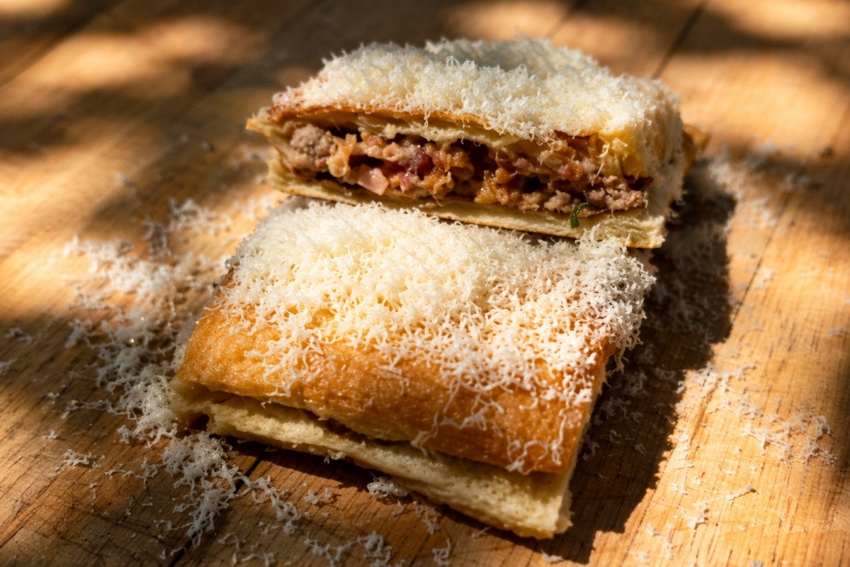 Chorizo sandwich med saftigt fyld og masser af ost