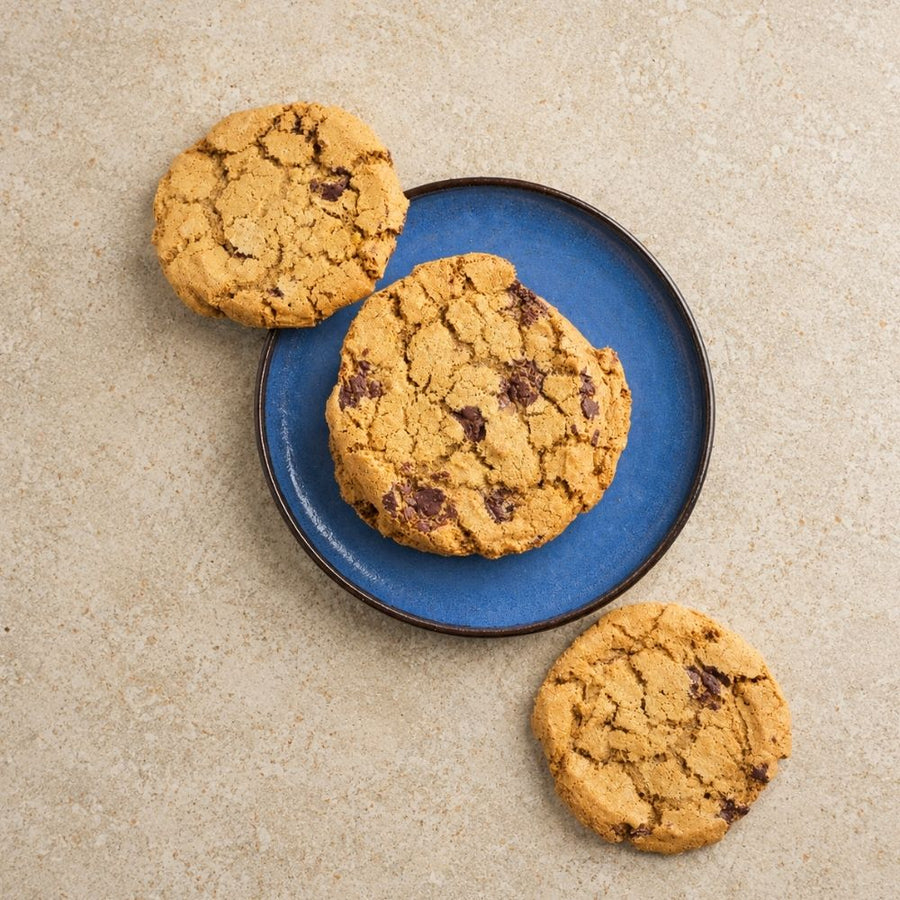 Peanut butter chocolate chip cookies i airfryer