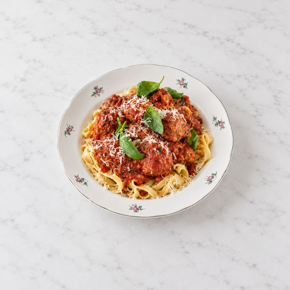 Italienske kødboller i tomatsauce