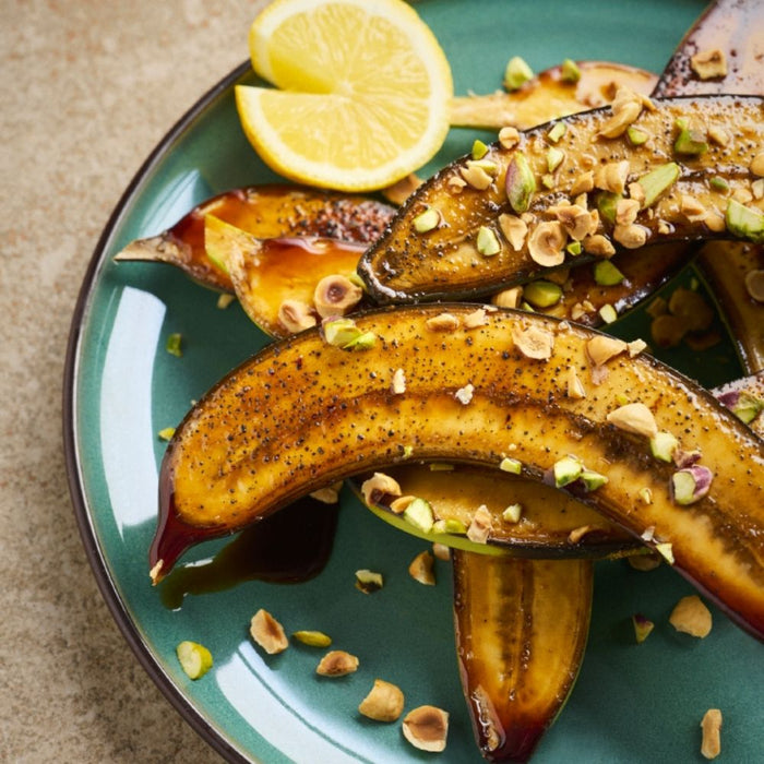 Karamelliserede bananer i airfryer – nem dessert på 12 minutter