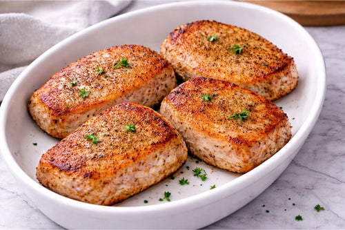 Saftige koteletter i airfryer – sprøde udenpå og klar på 15 minutter