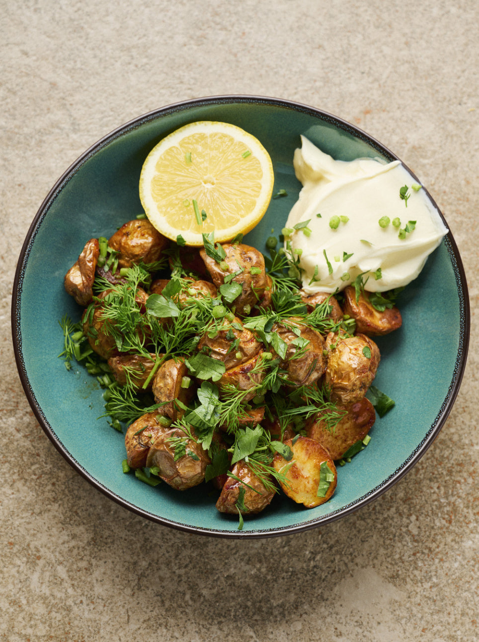 Sprøde krydrede kartofler i airfryer med paprika og ingefær