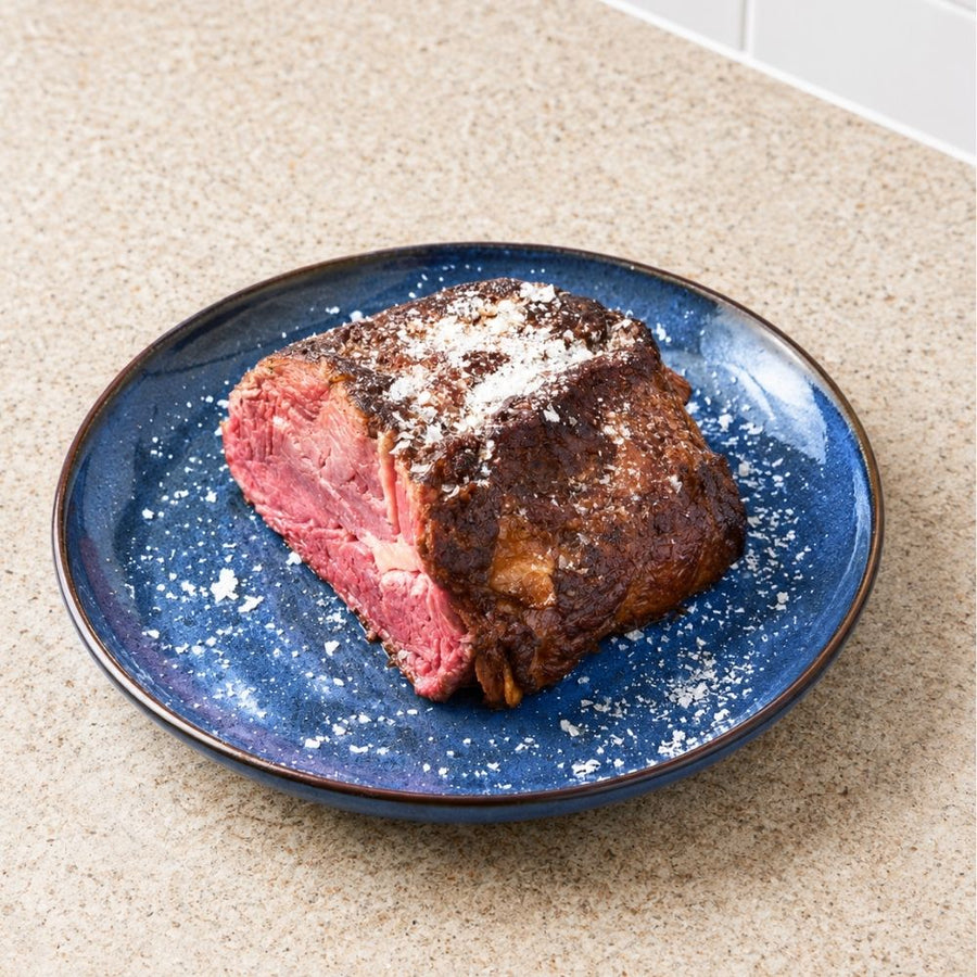 Helstegt ribeye i airfryer – mør oksesteg med rosmarin og timian