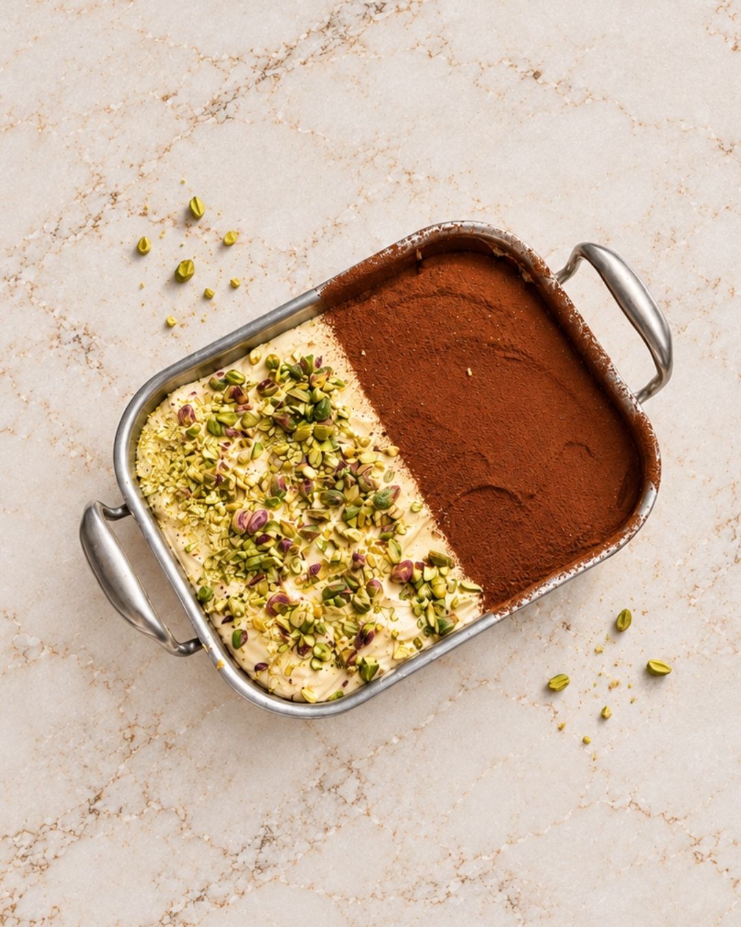 Tiramisu på 5 minutter – med kakao og hakkede nødder