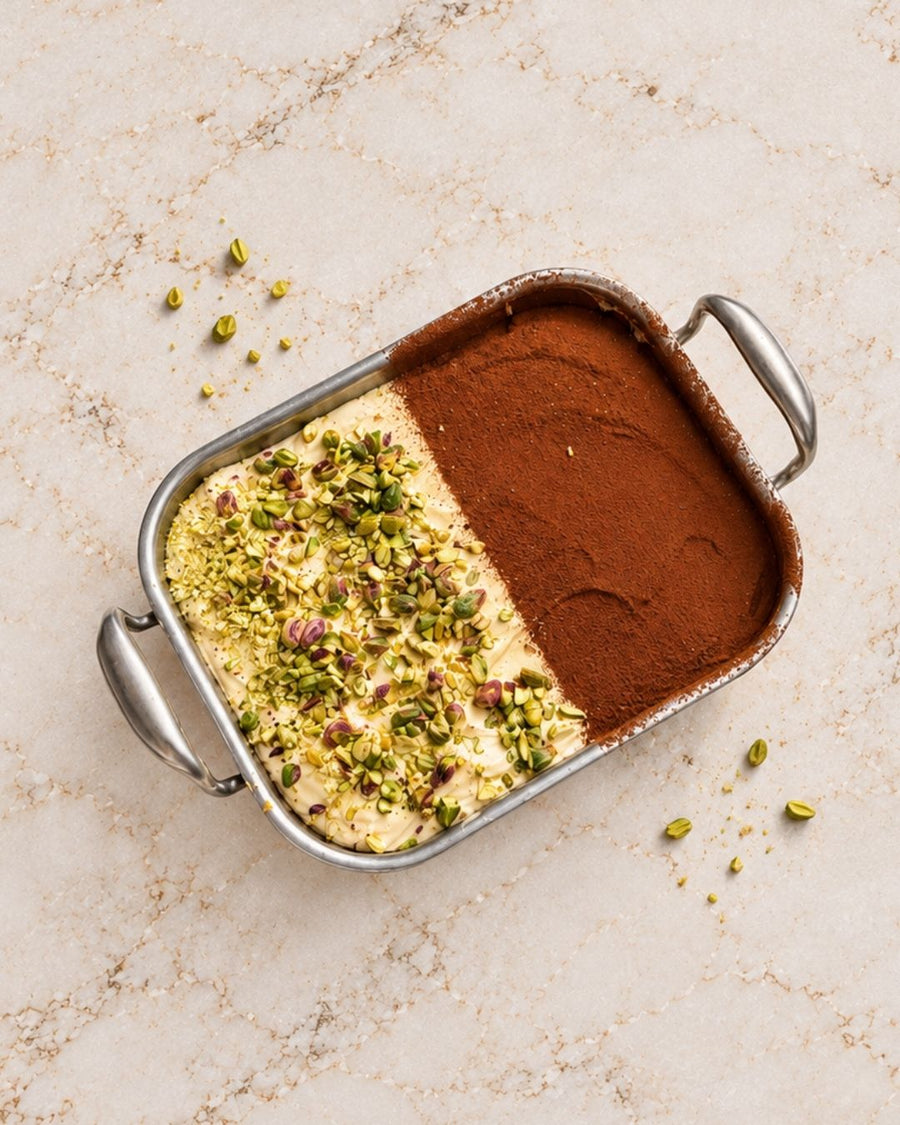 Tiramisu på 5 minutter – med kakao og hakkede nødder