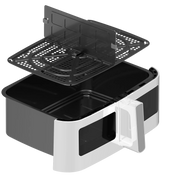 10,5 liters kurv til Dual Zone Airfryer 9L hvid – ekstra kurv til nem madlavning – Casper Sobczyk