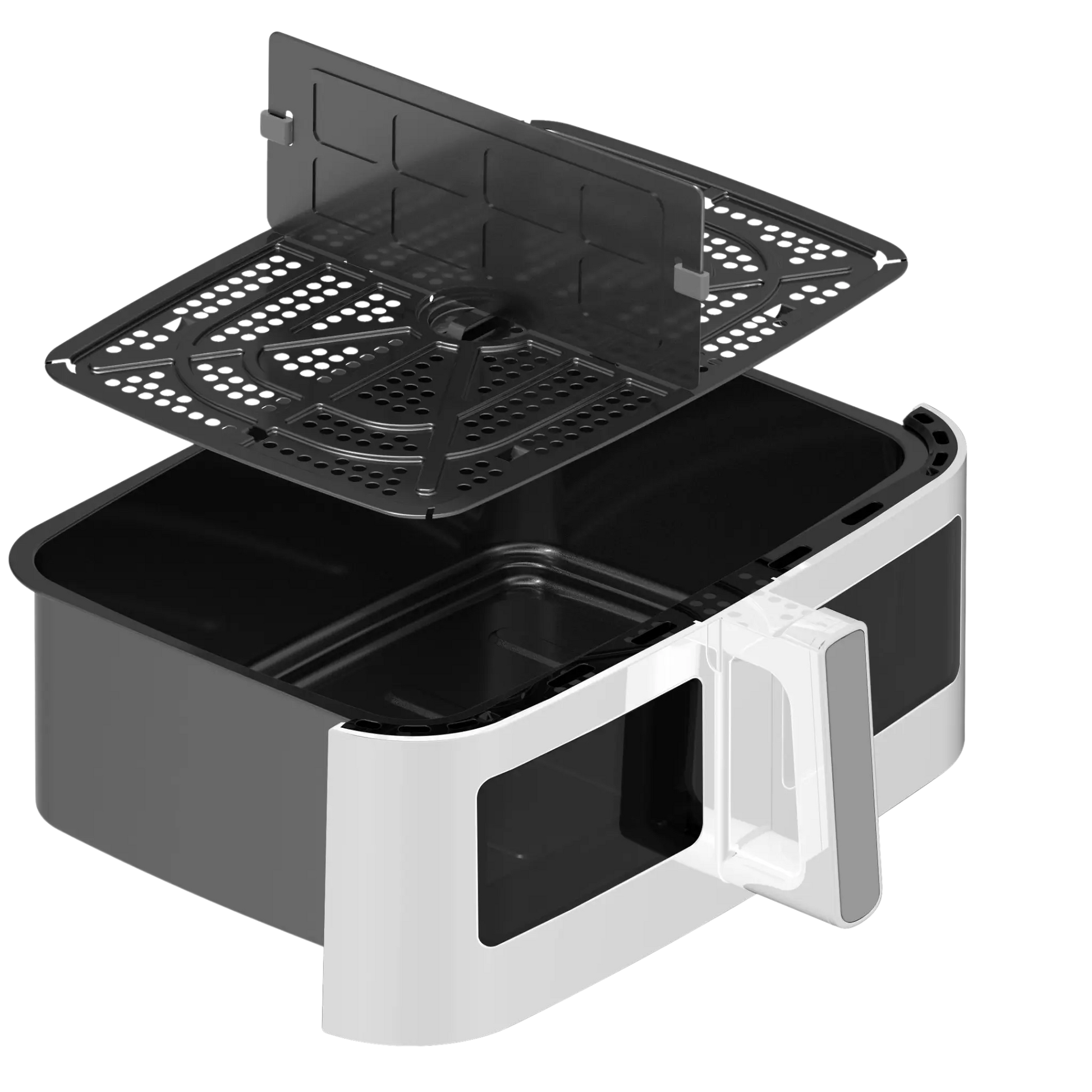 10,5 liters kurv til Dual Zone Airfryer 9L hvid – ekstra kurv til nem madlavning – Casper Sobczyk