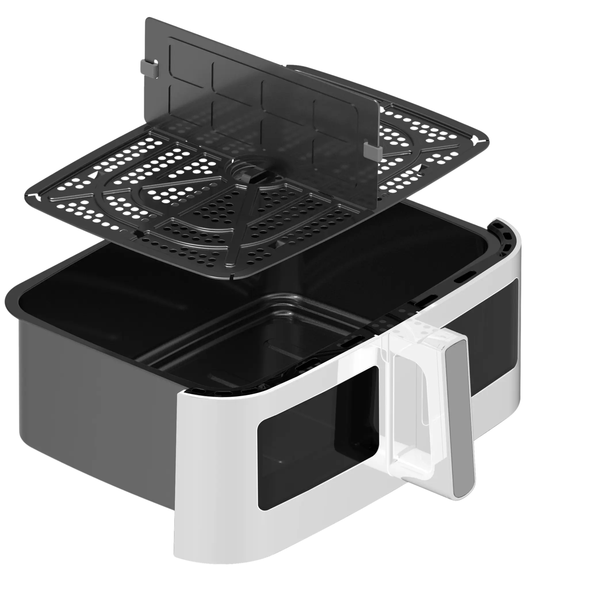 10,5 liters kurv til Dual Zone Airfryer 9L hvid – ekstra kurv til nem madlavning – Casper Sobczyk