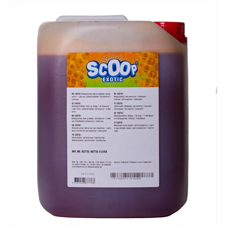 Scoop Exotic slush sirup - 5L
