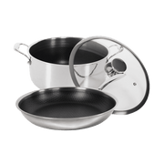 1 Hybrid Stegepande 24 cm og 1 Hybrid Gryde 20 cm