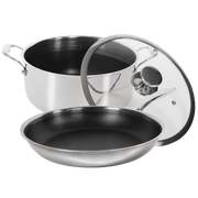 1 Hybrid Stegepande 28 cm og 1 Hybrid Gryde 24 cm