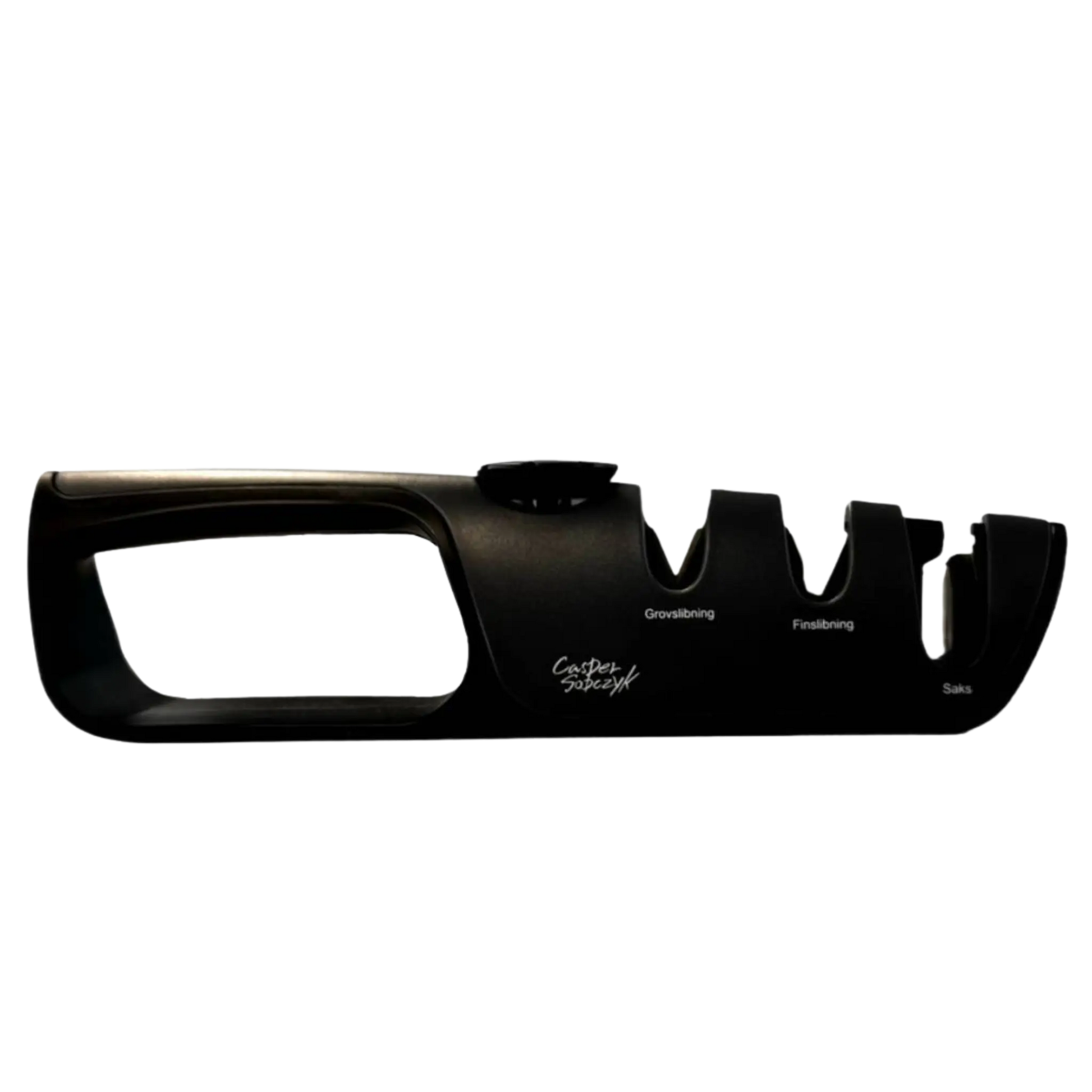 3-i-1 knivsliber – grov og fin slibning samt saksfunktion til skarpe knive – Casper Sobczyk