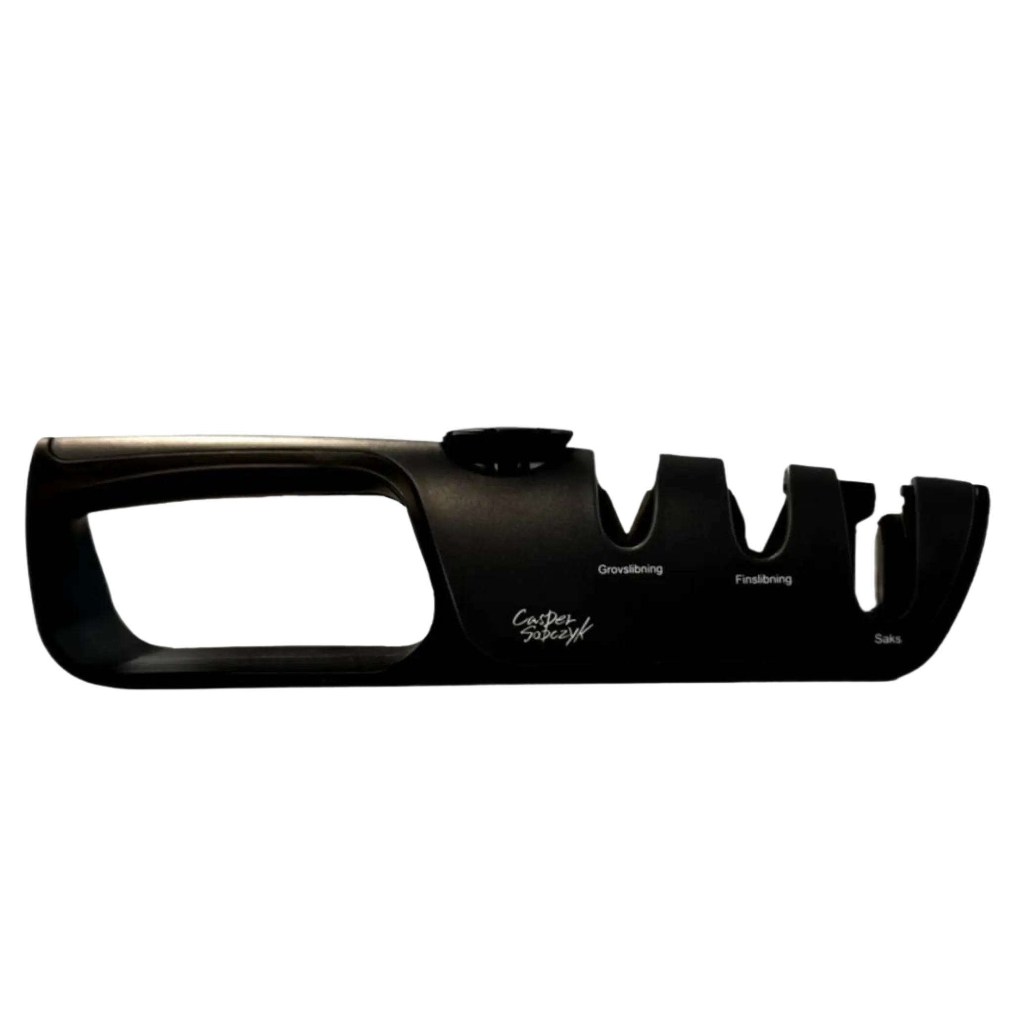 3-i-1 knivsliber – grov og fin slibning samt saksfunktion til skarpe knive – Casper Sobczyk