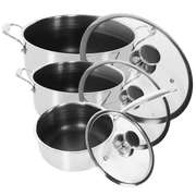 3 Hybrid Gryder: Kasserolle 16 cm, Gryde 20 cm og Gryde 24 cm