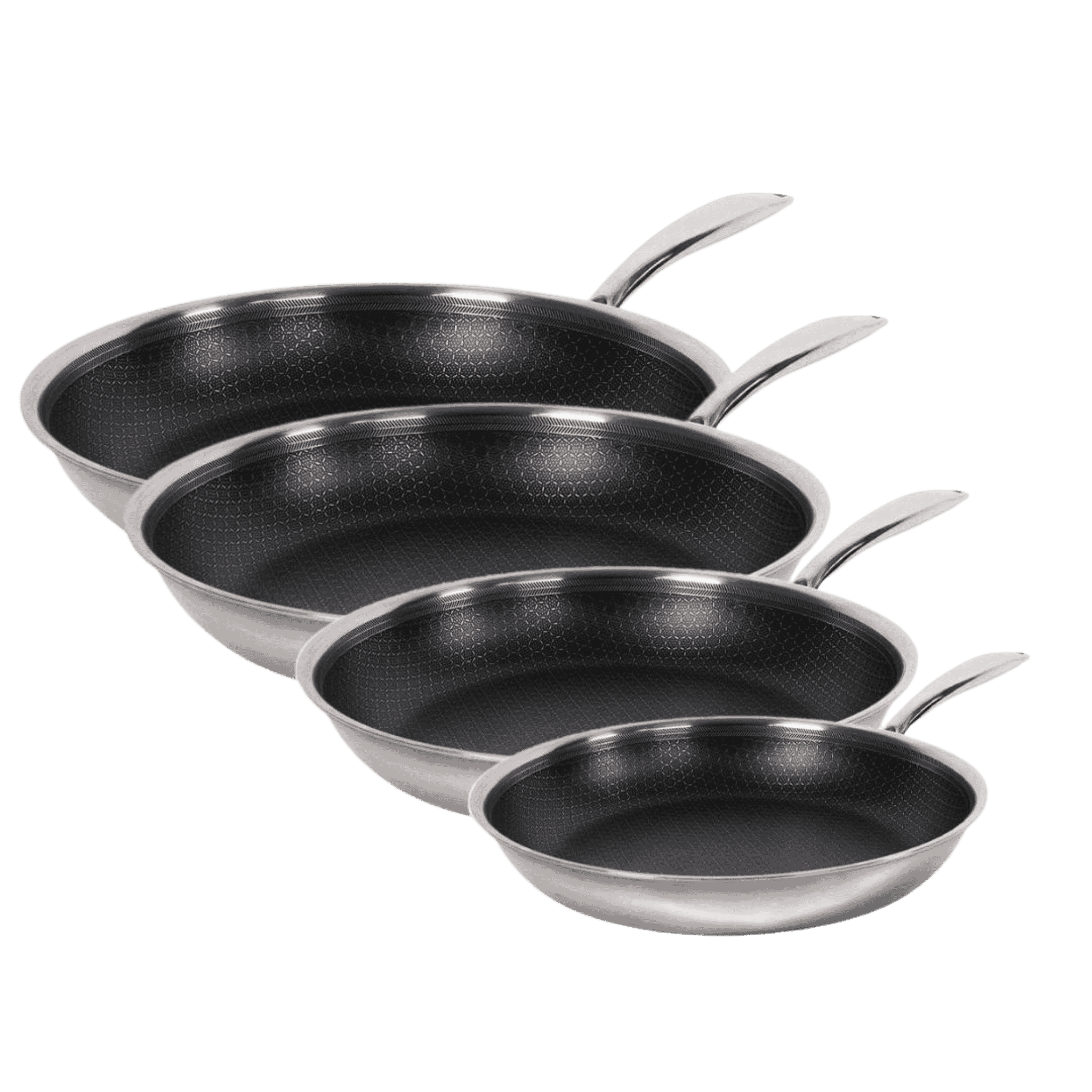 4 Hybrid Stegepander: 20 cm, 24 cm 28 cm og 32 cm