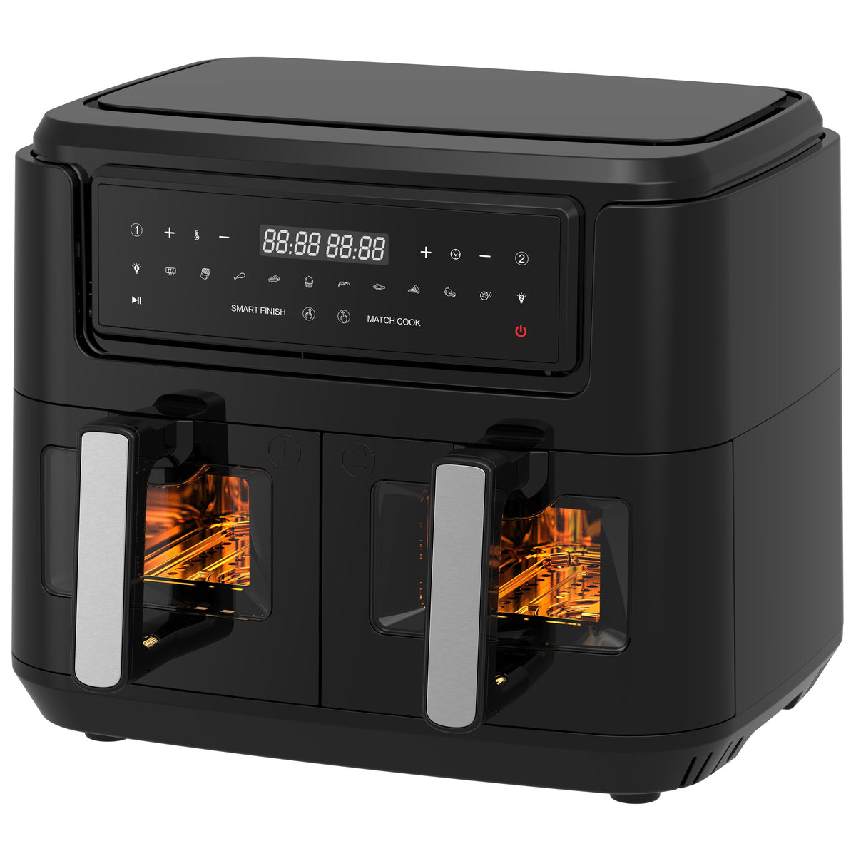 Dual Zone Airfryer 9 Liter, Sort - 2400W *DEMO*
