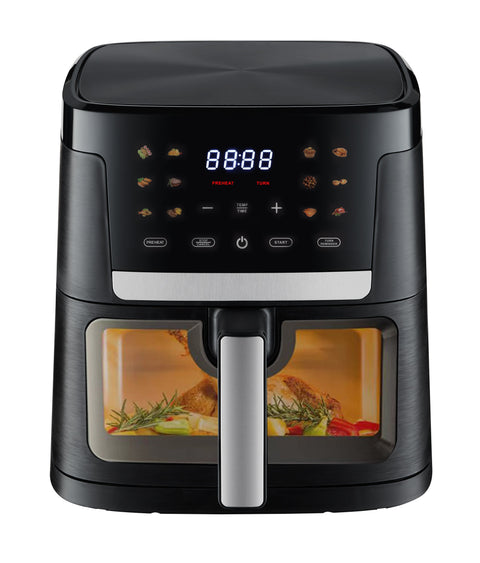 Digital Airfryer 7 Liter, Sort - 1800W