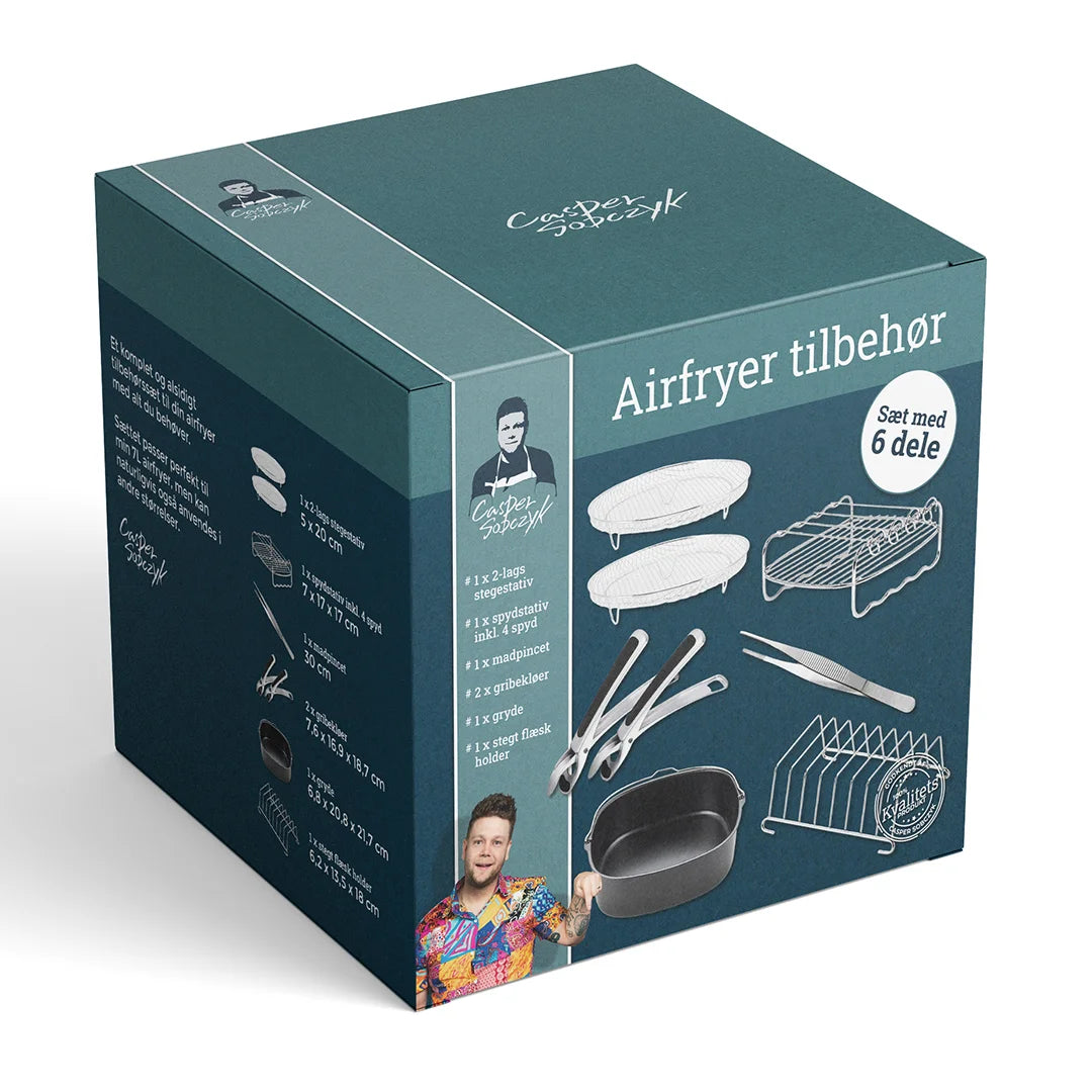 Airfryer Tilbehør Sæt med 6 dele - 7,5 Liter