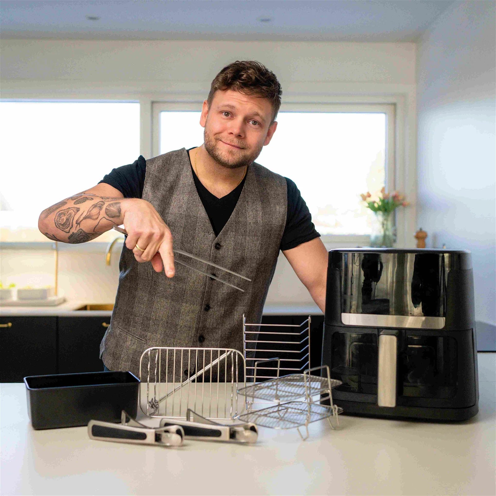Airfryer Tilbehør Sæt med 6 Dele - 4,5 Liter