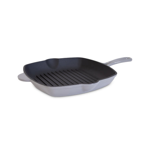 Støbejerns Grillpande, Emaljeret - Ø28 cm