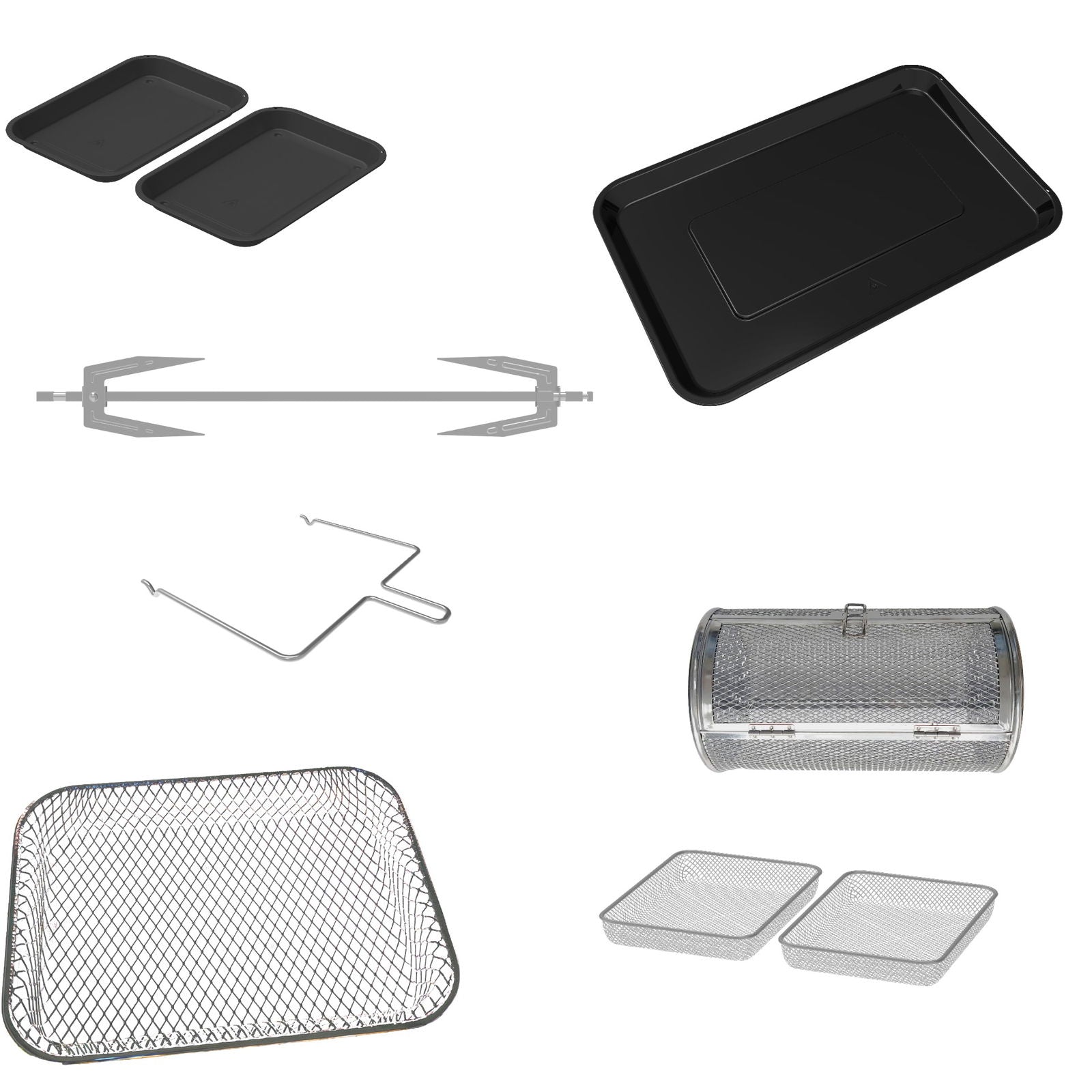 Dual Zone Airfryer 15 Liter, Sort -  2400W *DEMO*