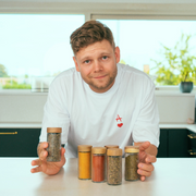 Krydderiglas med trælåg – Sæt med 6 stk