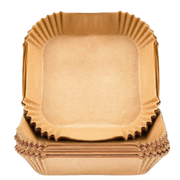 Firkantede airfryer papirforme – 100 stk. engangsforme til nem madlavning – Casper Sobczyk