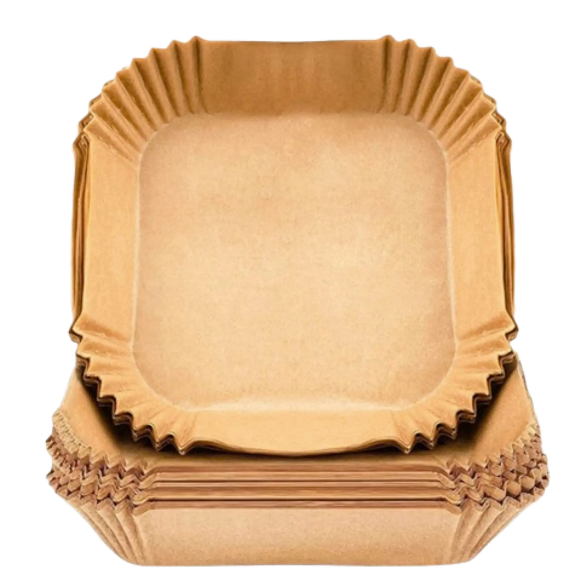 Firkantede airfryer papirforme – 100 stk. engangsforme til nem madlavning – Casper Sobczyk