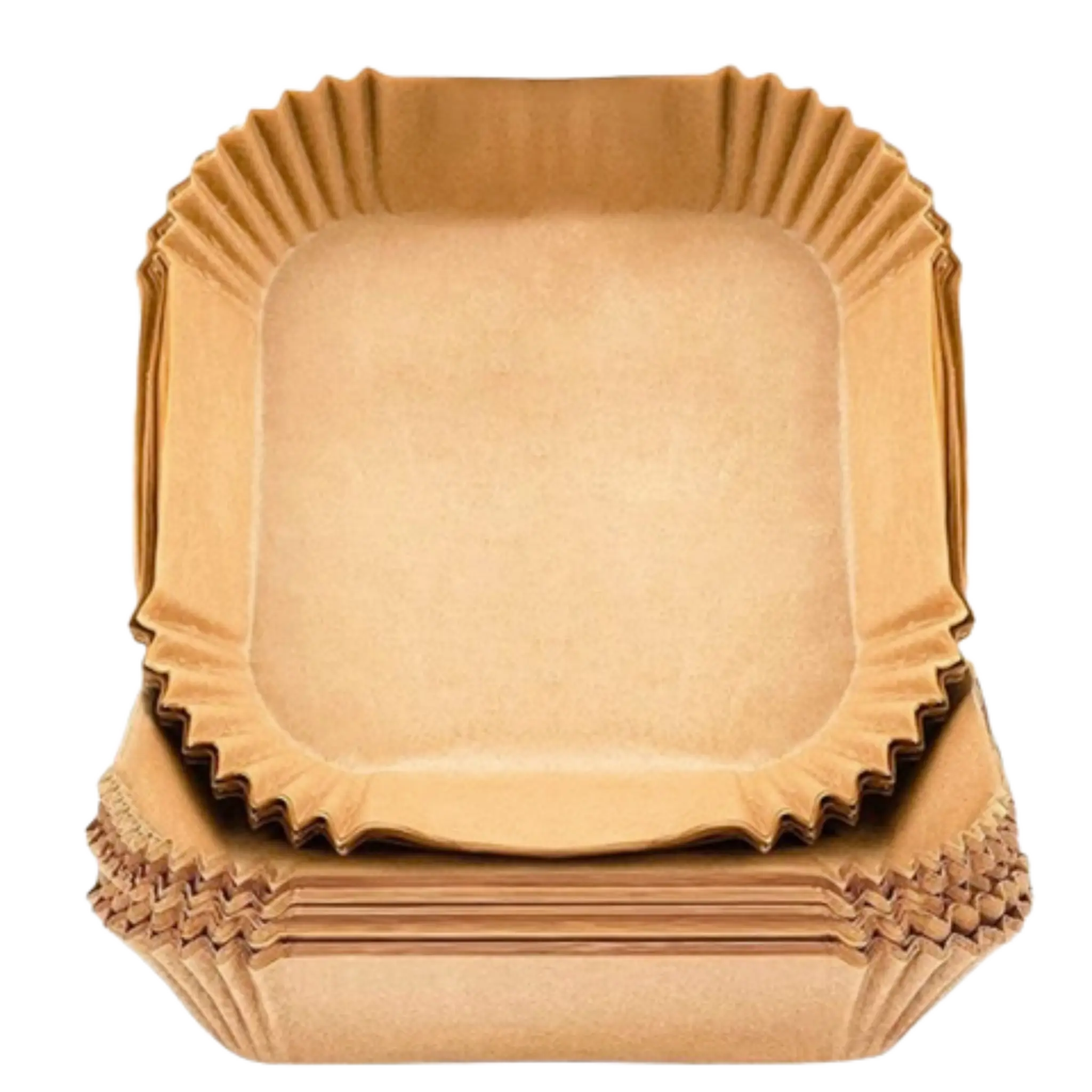 Firkantede airfryer papirforme – 100 stk. engangsforme til nem madlavning – Casper Sobczyk