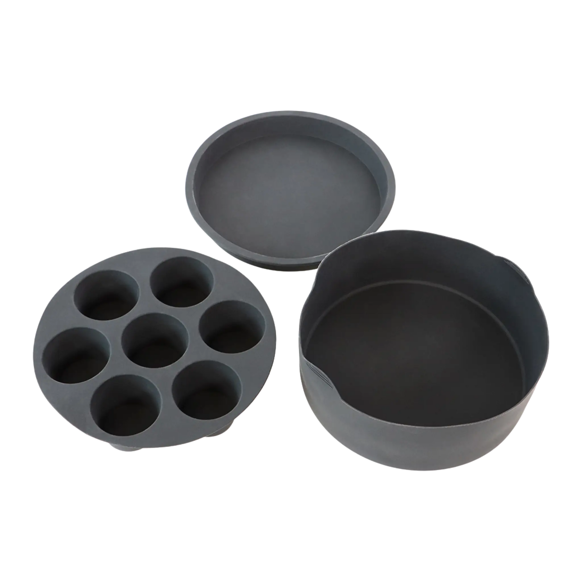 Airfryer silikone tilbehørssæt 3 dele Ø21 cm – genanvendeligt sæt til nem madlavning – Casper Sobczyk