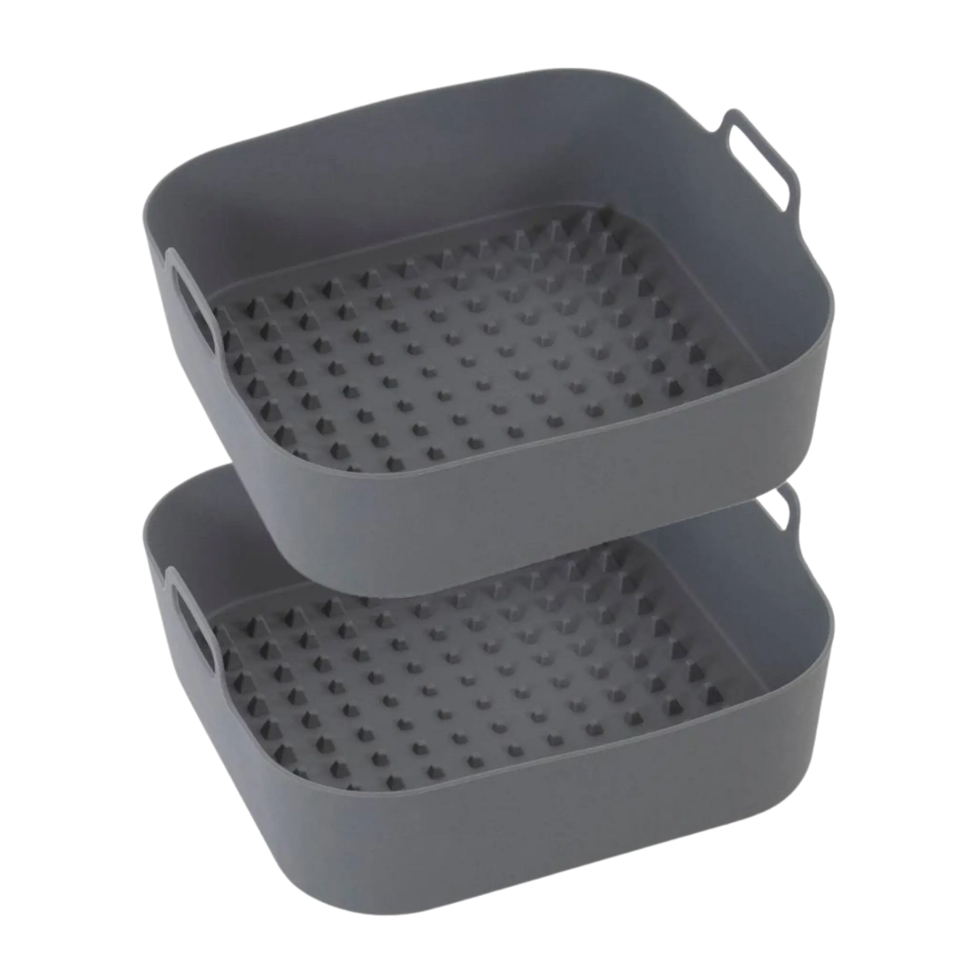 Airfryer silikoneforme firkantet 22×22 cm – 2 stk. genanvendelige forme til madlavning – Casper Sobczyk