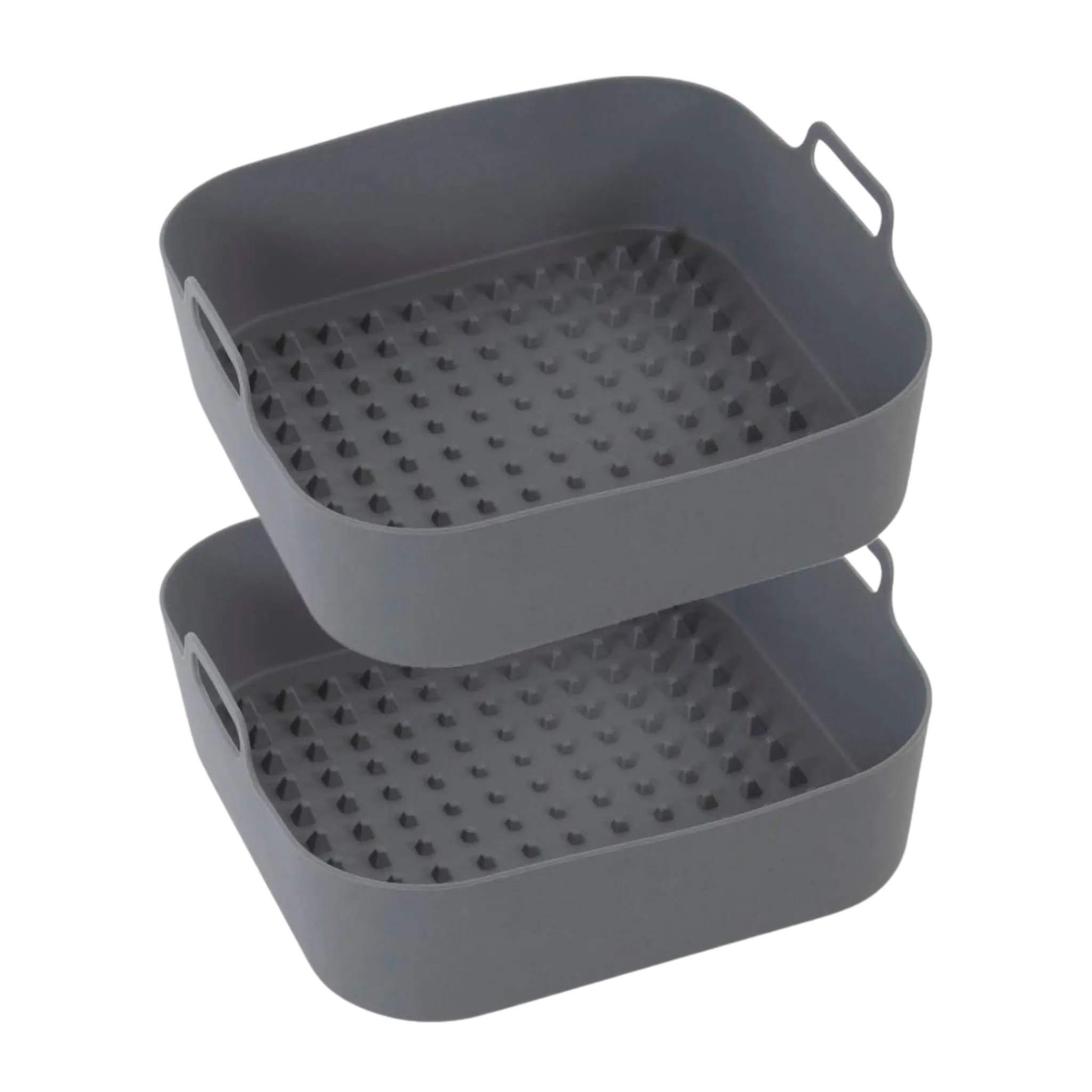 Airfryer silikoneforme firkantet 22×22 cm – 2 stk. genanvendelige forme til madlavning – Casper Sobczyk