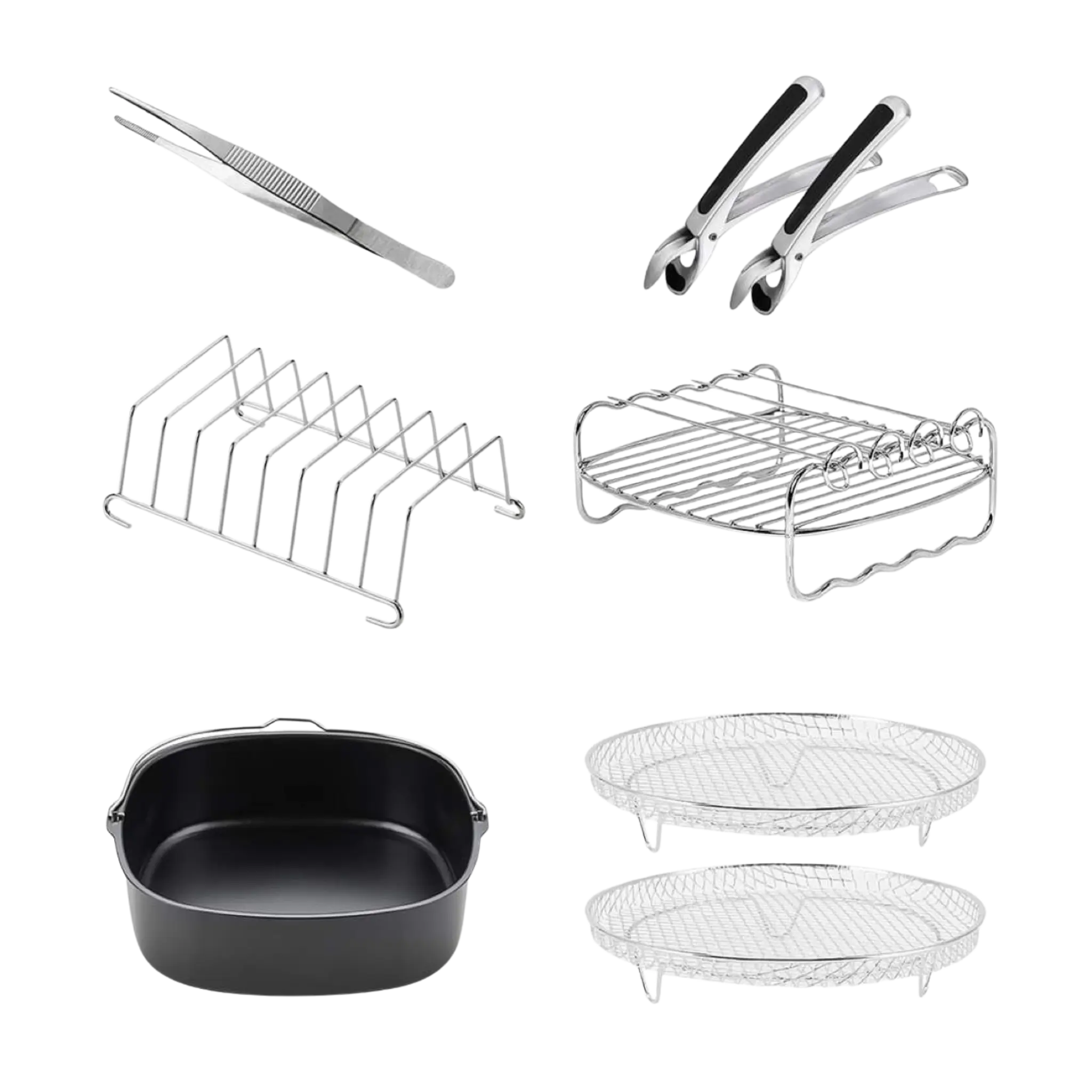 Airfryer Tilbehør Sæt med 6 dele - 7,5 Liter