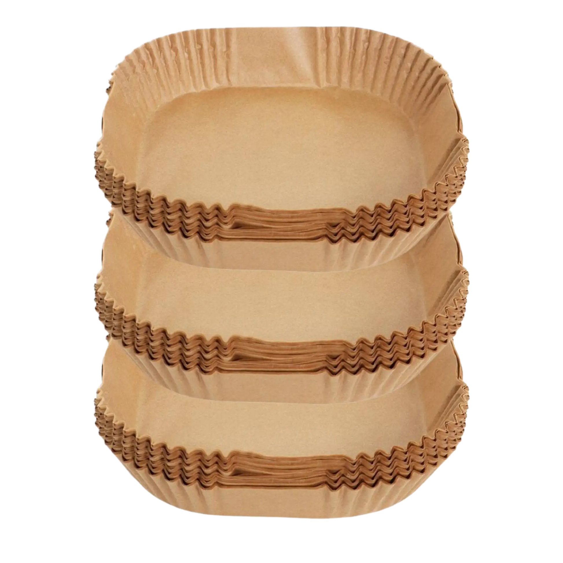 Airfryer papirforme firkantet – 3 pakker á 100 stk. engangsforme til nem madlavning – Casper Sobczyk