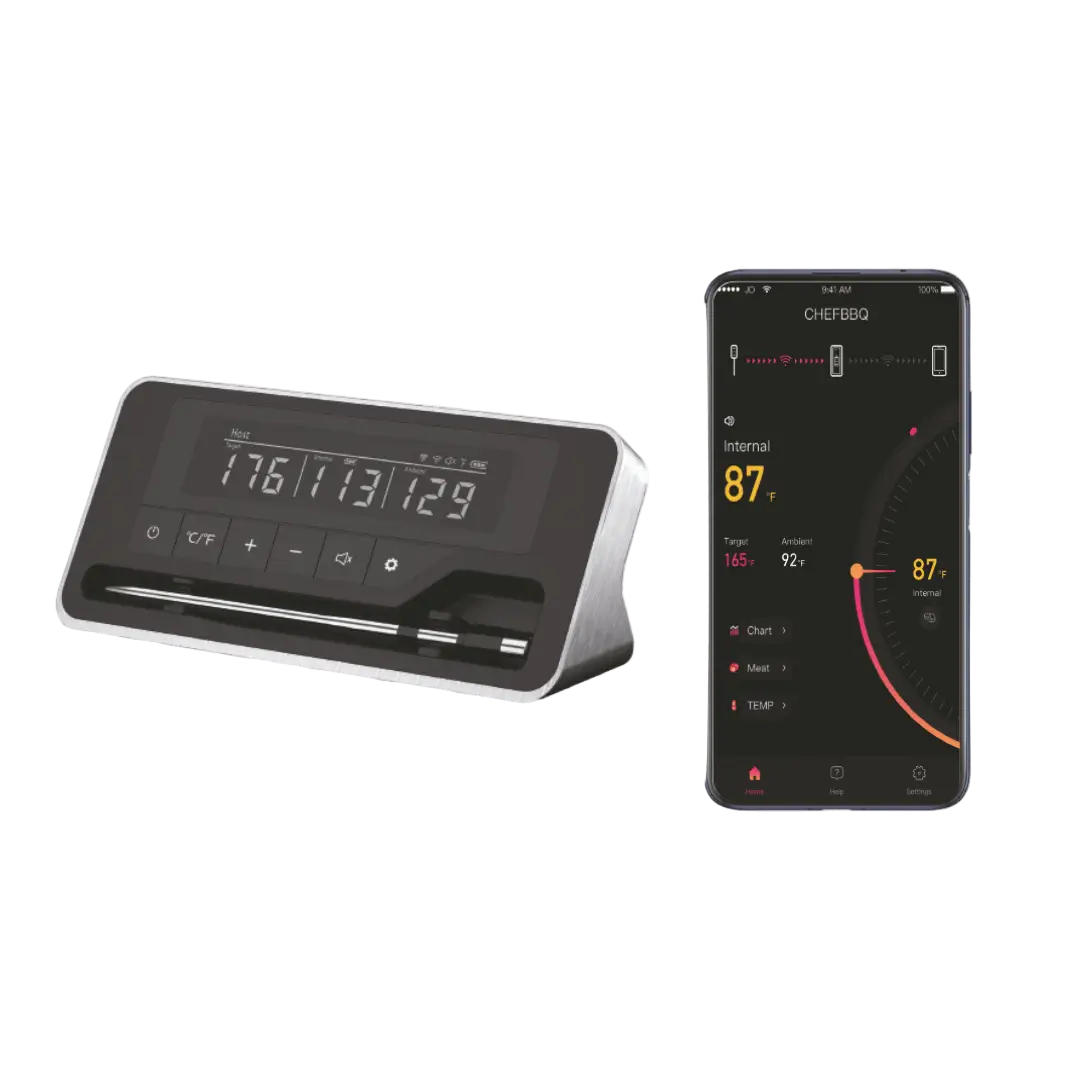 Bluetooth stegetermometer med 1 probe – trådløst termometer til præcis madlavning – Casper Sobczyk