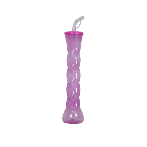 Slush Ice Bæger med Låg og Sugerør - 500 ml.