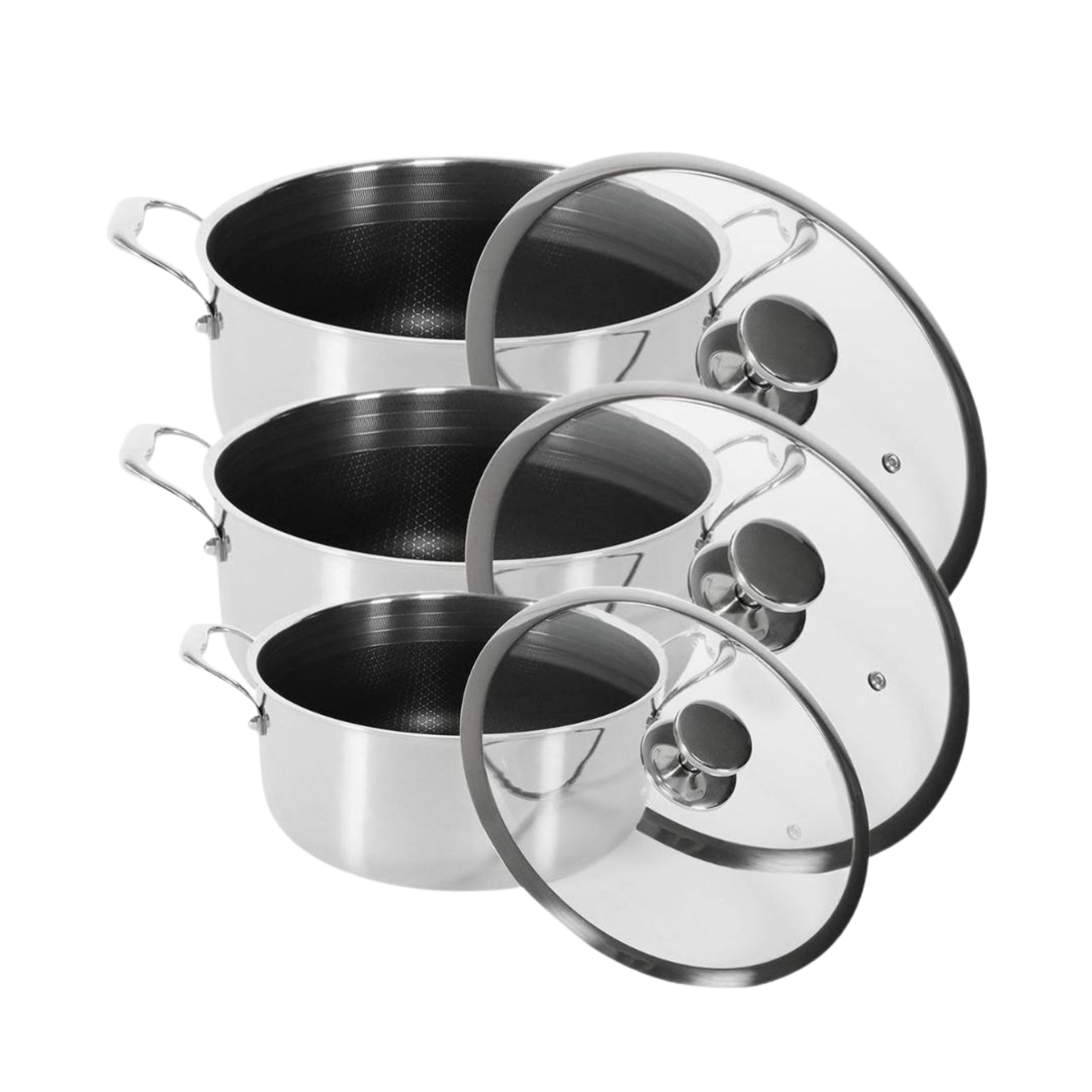 Hybrid Non-Stick Grydesæt 20, 24 og 28 cm