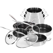 3 Hybrid Stegepander, 3 Gryder, 1 Kasserolle, 1 Wok & 1 Sauterpande