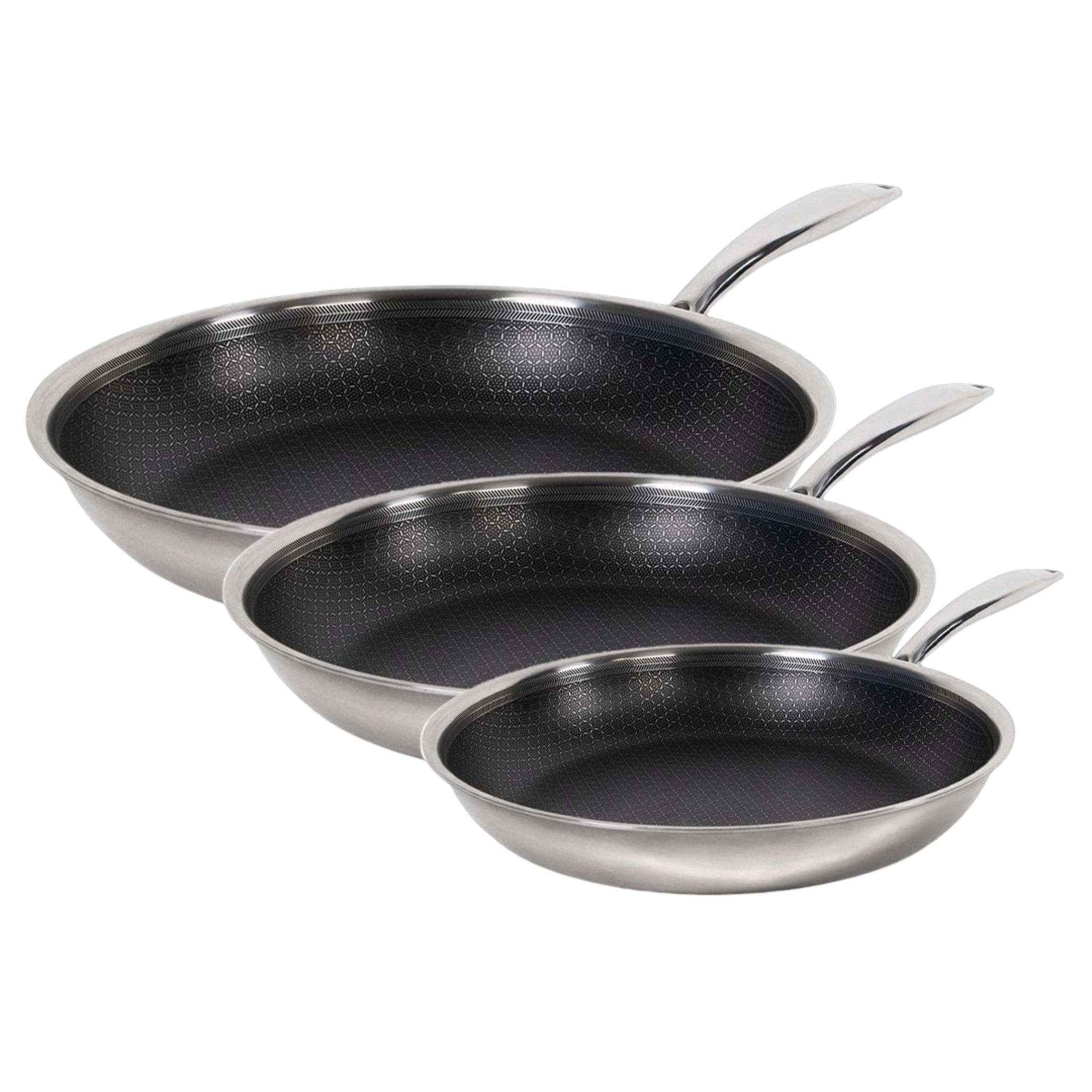 3 Hybrid Stegepander: 20 cm, 24 cm og 28 cm